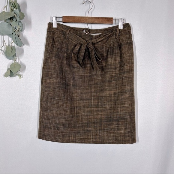 Merona | Dark Brown Skirt Women’s Size 8 - Picture 1 of 10